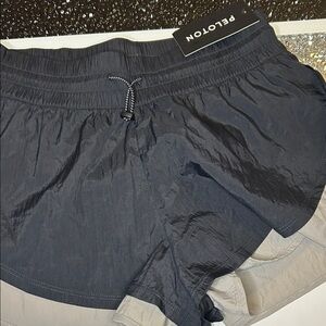 Peloton Black Women's Athletic Shorts with Drawstring